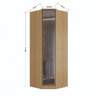 Guarda-roupa Solteiro Canto Ravi 1 Porta Reflecta 2 Prateleir