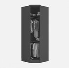 Guarda-roupa Solteiro Canto Ravi 1 Porta Reflecta 2 Prateleir