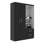 Guarda-roupa Solteiro Capelinha 2 Portas 2 Gavetas Com Espelh