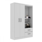 Guarda-roupa Solteiro Capelinha 2 Portas 2 Gavetas Com Espelh