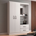 Guarda-roupa Solteiro Capelinha 2 Portas 2 Gavetas Com Espelh