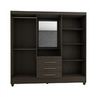 Guarda-roupa Solteiro Capelinha 4 Portas 3 Gavetas Com Espelh