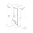 Guarda Roupa Solteiro Capelinha Persia Com Espelho Demobile