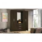 Guarda Roupa Solteiro Capelinha Persia Com Espelho Demobile