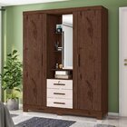 Guarda Roupa Solteiro Capelinha Premium 3 Portas De Bater 3 G