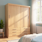 Guarda Roupa Solteiro Capri 2 Portas Correr 6 Gavetas