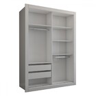 Guarda-roupa Solteiro Cardiff 2 Portas 2 Gavetas Branco - Pan