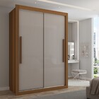 Guarda-roupa Solteiro Cardiff 2 Portas 2 Gavetas Cinamomo/off