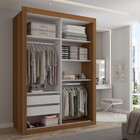 Guarda-roupa Solteiro Cardiff 2 Portas 2 Gavetas Cinamomo - P