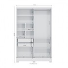 Guarda-roupa Solteiro Cb01 2 Portas 2 Gavetas Com Espelho Bra