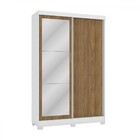 Guarda-roupa Solteiro Cb01 2 Portas 2 Gavetas Com Espelho Bra