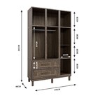 Guarda-roupa Solteiro Ceará 7 Portas 2 Gavetas 2 Prateleiras