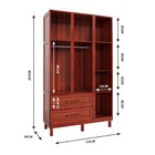 Guarda-roupa Solteiro Ceará 7 Portas 2 Gavetas 2 Prateleiras