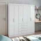 Guarda Roupa Solteiro Celebrare 6 Portas 4 Gavetas Móveis Lop