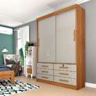 Guarda-roupa Solteiro Chicago 2 Pt 6 Gv Cinamomo E Off White