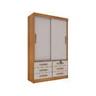 Guarda-roupa Solteiro Chicago 2 Pt 6 Gv Cinamomo E Off White