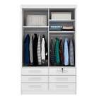 Guarda-roupa Solteiro Chicago I 2 Pt 6 Gv Neve