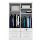 Guarda-roupa Solteiro Chicago Ii 2 Pt 6 Gv Neve