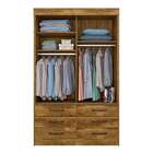 Guarda-roupa Solteiro Chicago X 2 Pt 6 Gv Ipê