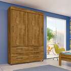 Guarda-roupa Solteiro Chicago X 2 Pt 6 Gv Ipê