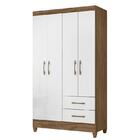 Guarda Roupa Solteiro Chile 4 Portas E 2 Gavetas - Pr Móveis