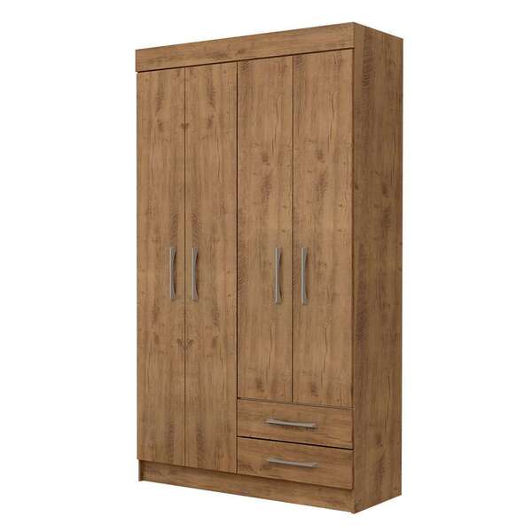 Guarda-roupa Solteiro Chile 4 Pt 2 Gv Ipê