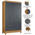 Guarda Roupa Solteiro Chile 4p 103 Cm Moval