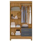 Guarda Roupa Solteiro Chile 4p 103 Cm Moval