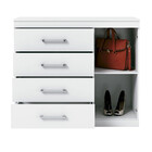 Guarda Roupa Solteiro Click 2 Portas E 4 Gavetas + Comoda 1 P