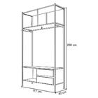 Guarda Roupa Solteiro Closet Estilo Industrial Lisboa