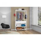 Guarda Roupa Solteiro Closet Paris 2 Gavetas Branco