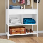 Guarda Roupa Solteiro Closet Paris 2 Gavetas Branco - D'rossi