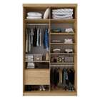 Guarda-roupa Solteiro Com 1 Espelho Lugano 2 Pt 2 Gv Carvalho