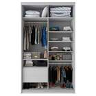Guarda-roupa Solteiro Com 2 Espelhos Lugano 2 Pt 2 Gv Branco