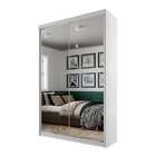 Guarda-roupa Solteiro Com 2 Espelhos Lugano 2 Pt 2 Gv Branco