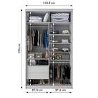 Guarda-roupa Solteiro Com 2 Espelhos Lugano 2 Pt 2 Gv Branco