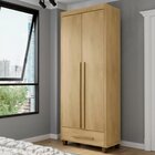 Guarda-roupa Solteiro Com 2 Portas 1 Gaveta E 5 Prateleiras D