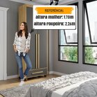 Guarda-roupa Solteiro Com 2 Portas 1 Gaveta E 5 Prateleiras D