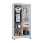 Guarda Roupa Solteiro Com 3 Portas E 1 Gavetas Atlas Poquema