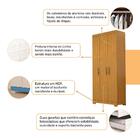 Guarda Roupa Solteiro Com 3 Portas E 2 Gavetas Lana Acp Móvei