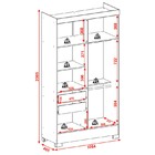 Guarda Roupa Solteiro Com 4 Portas E 2 Gavetas Salinas-rodial