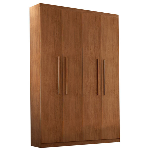 Guarda-roupa Solteiro Com 4 Portas E 2 Gavetas Sapucaia -rufa