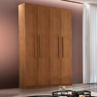 Guarda-roupa Solteiro Com 4 Portas E 2 Gavetas Sapucaia -rufa