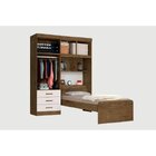 Guarda-roupa Solteiro Com Cabeceira 4 Portas Cancun  Jequitib