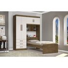 Guarda-roupa Solteiro Com Cabeceira 4 Portas Cancun  Jequitib