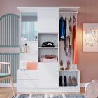 Guarda Roupa Solteiro Com Cabideiro Branco Jargi Shop Jm