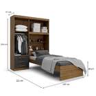 Guarda-roupa Solteiro Com Cama E Baú Advantage 4 Pt 3 Gv Ipê