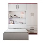 Guarda-roupa Solteiro Com Cama Liverpool 4 Portas 3 Gavetas B
