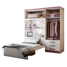 Guarda-roupa Solteiro Com Cama Liverpool 4 Portas 3 Gavetas B
