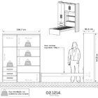 Guarda Roupa Solteiro Com Cama Solteiro 4 Portas 3 Gavetas Ad